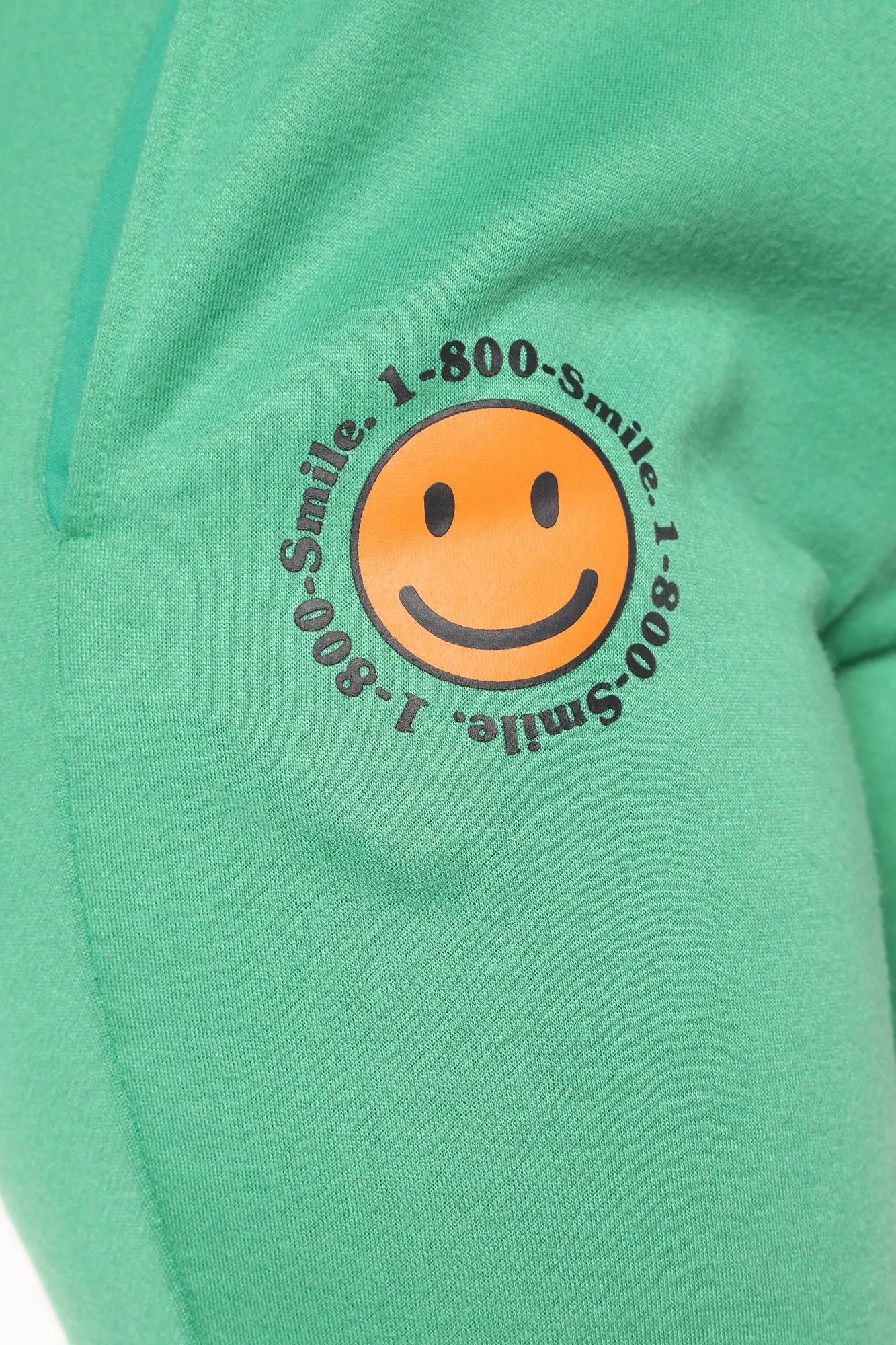 1 800 Smile Happy Face Sweatpants - Kelly Green