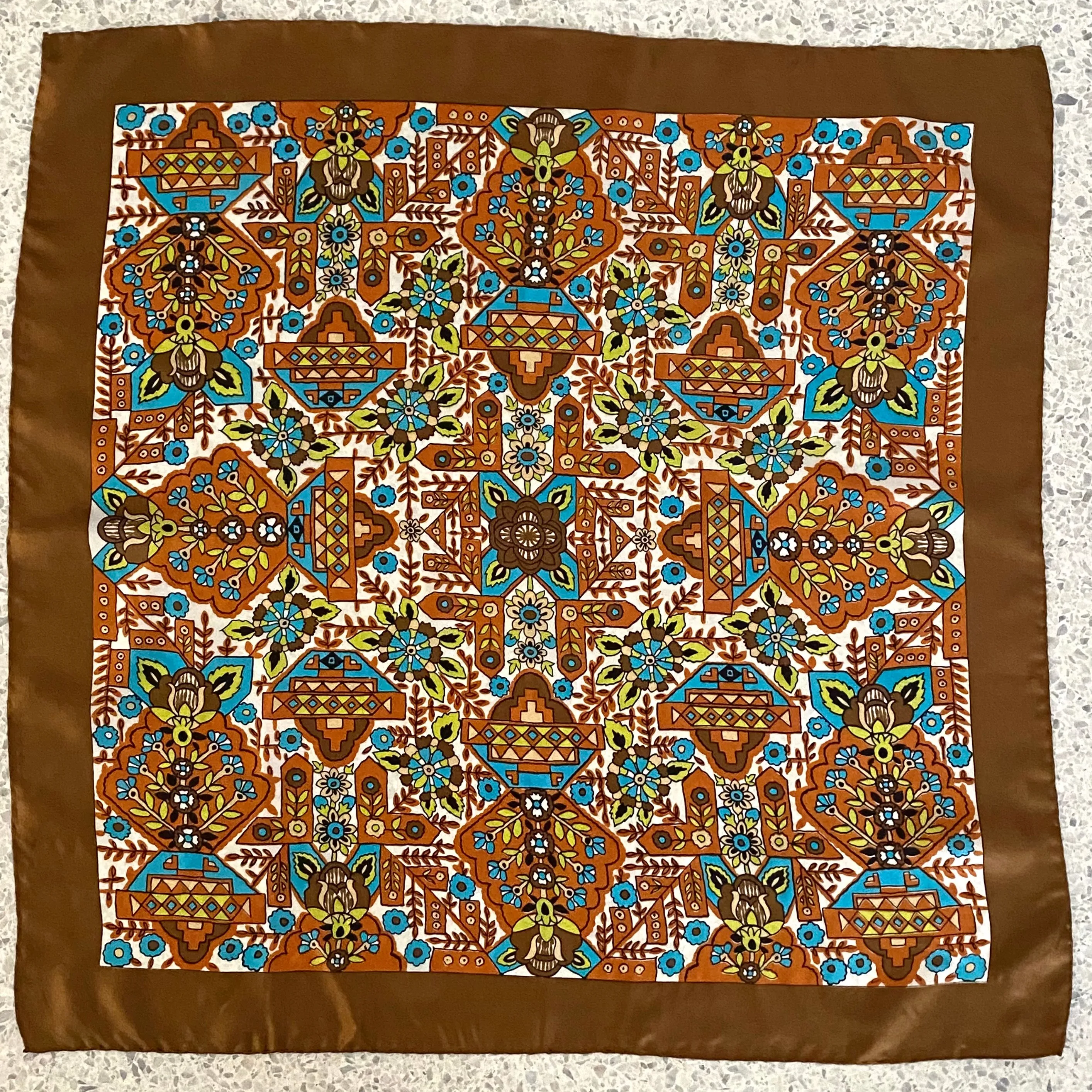 1960s Glenex Silk Scarf