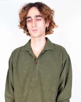 1990s Pierre Balmain Green Wool Mix Sweater S/M