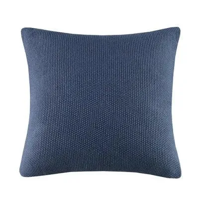 26"x26" Oversized Bree Knit Square Throw Pillow Cover Indigo - Ink Ivy