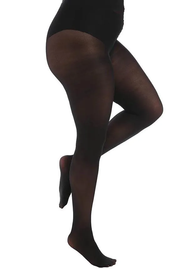 50 Denier Curvy Super-Stretch [Black] | TIGHTS