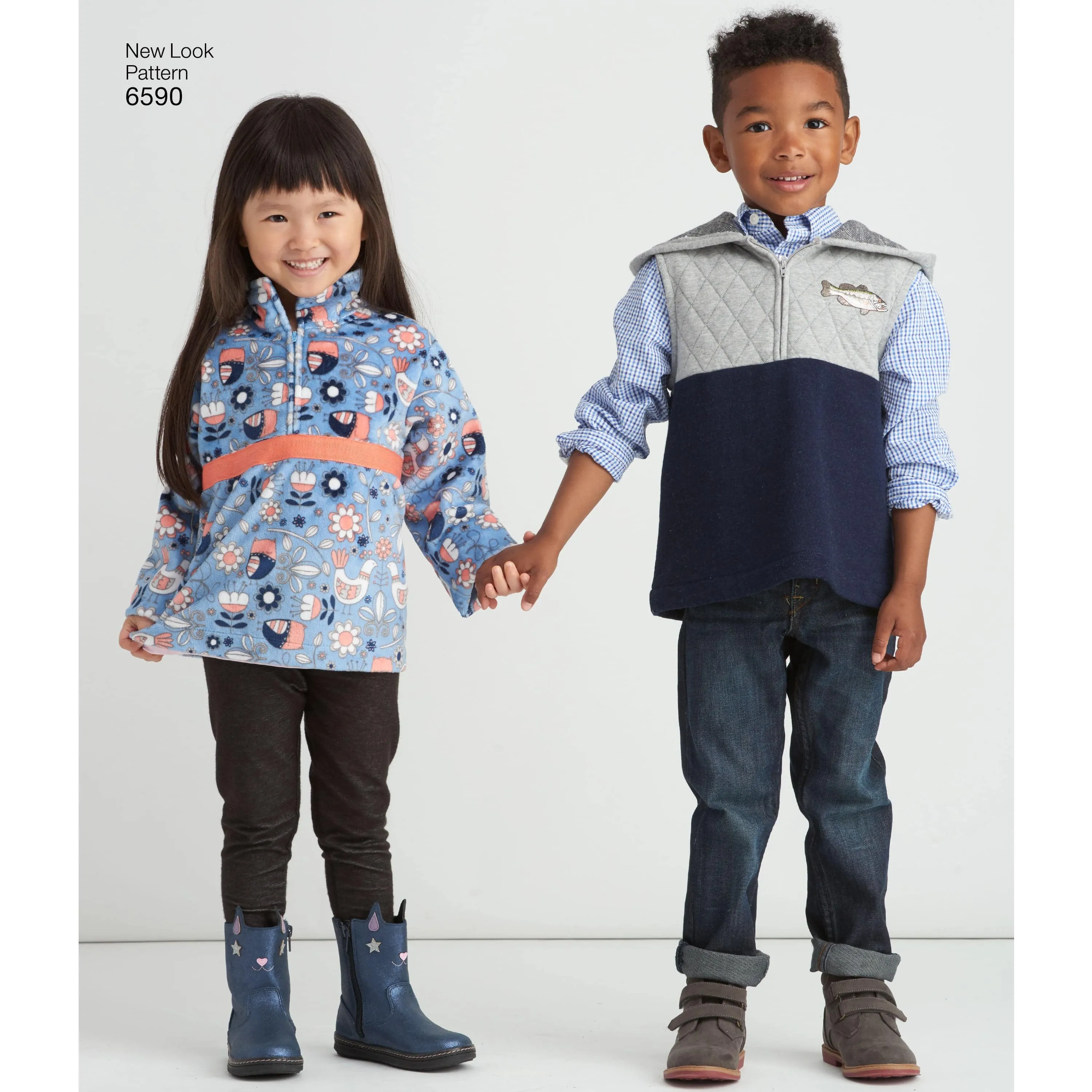 6590 New Look Pattern 6590 Child's Pullover Vest or Top