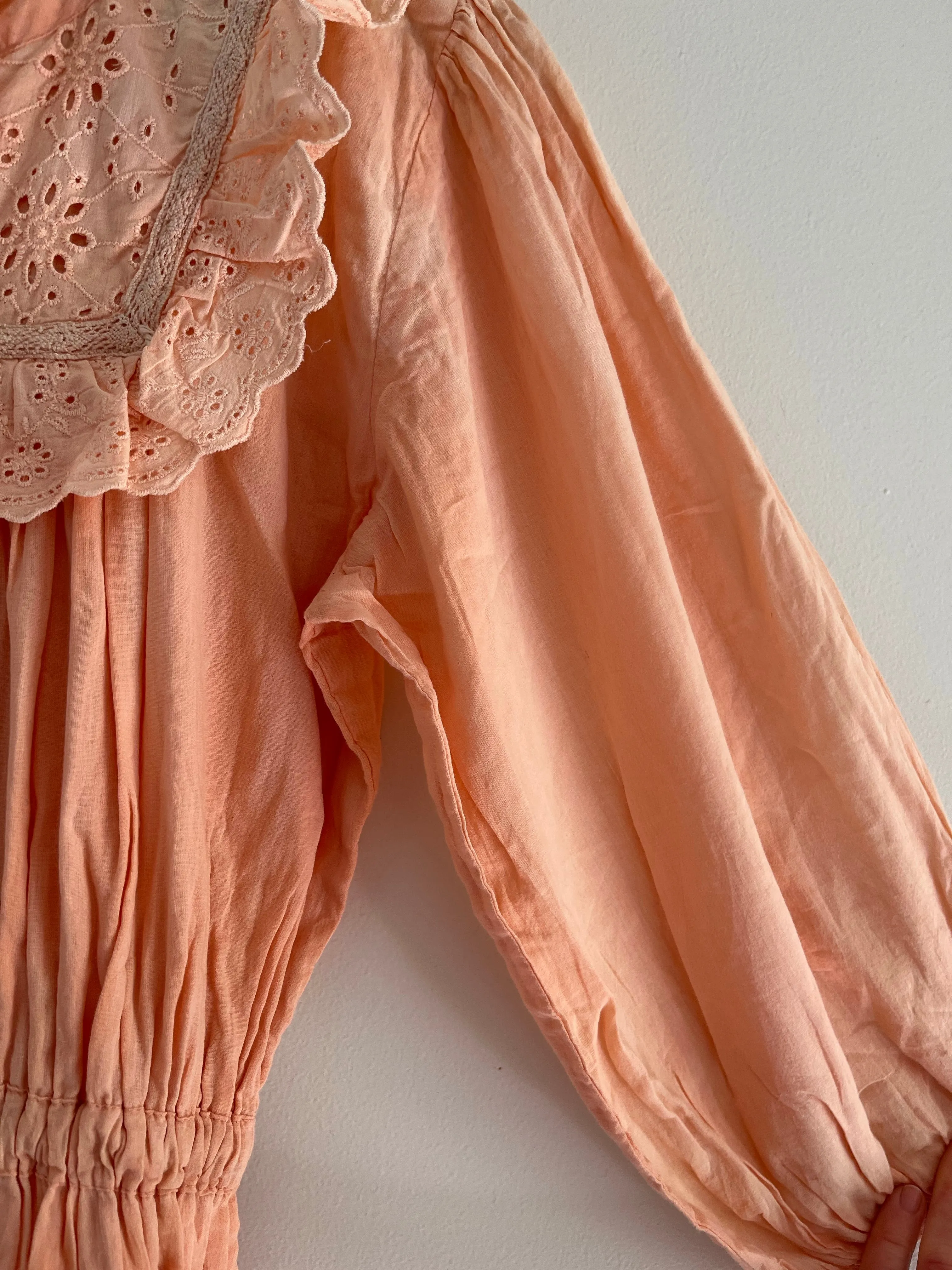 ABERDEEN ALMOST APRICOT COTTON LACE DRESS