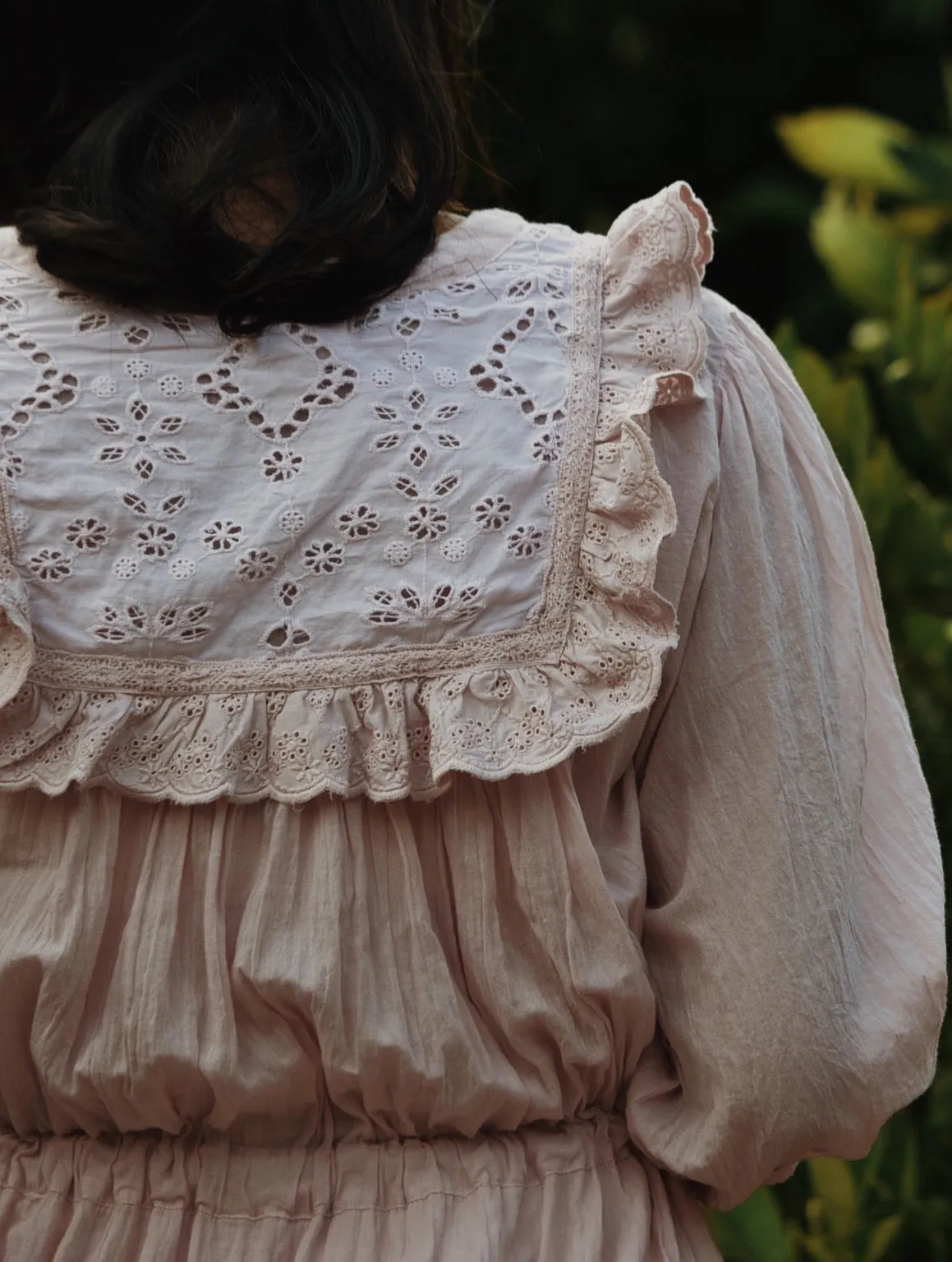 ABERDEEN PASTEL PINK COTTON LACE DRESS