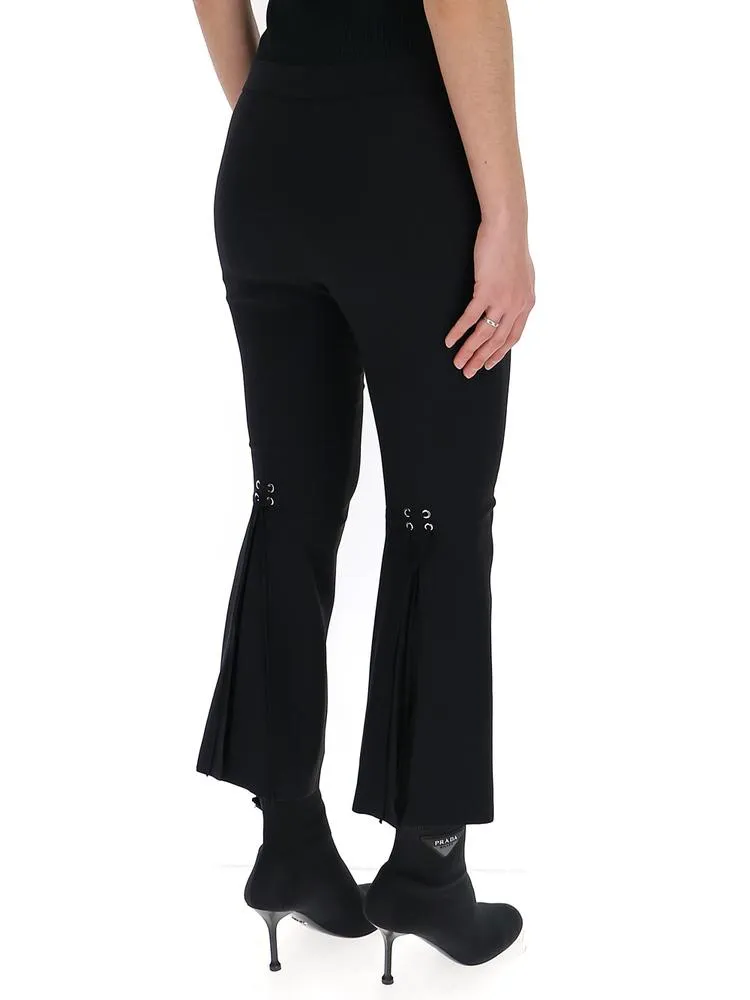 Alexander McQueen Cropped Flared Trousers