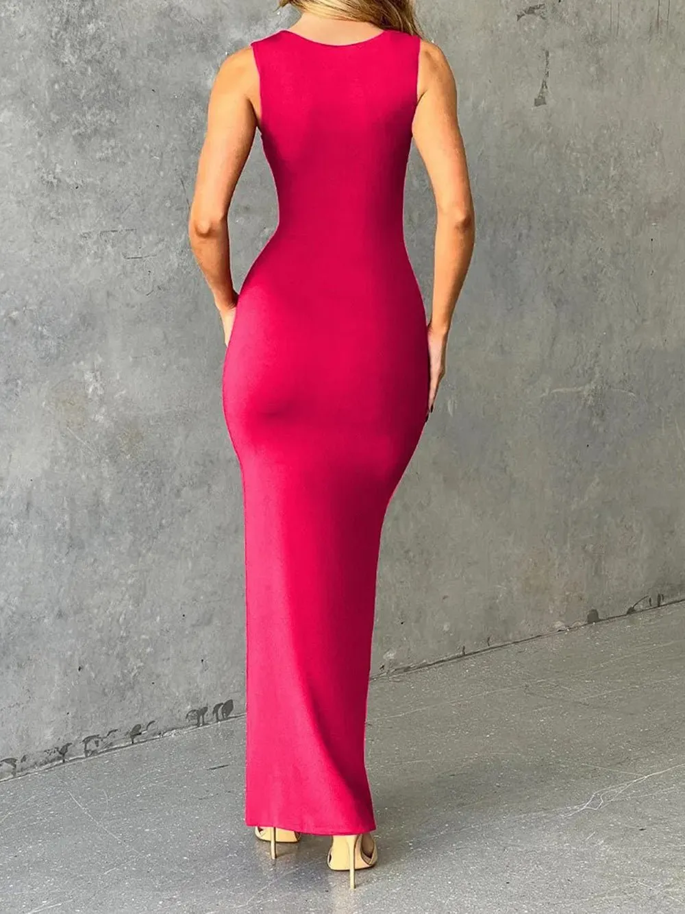 Alicia Sleeveless Bodycon Maxi Dress