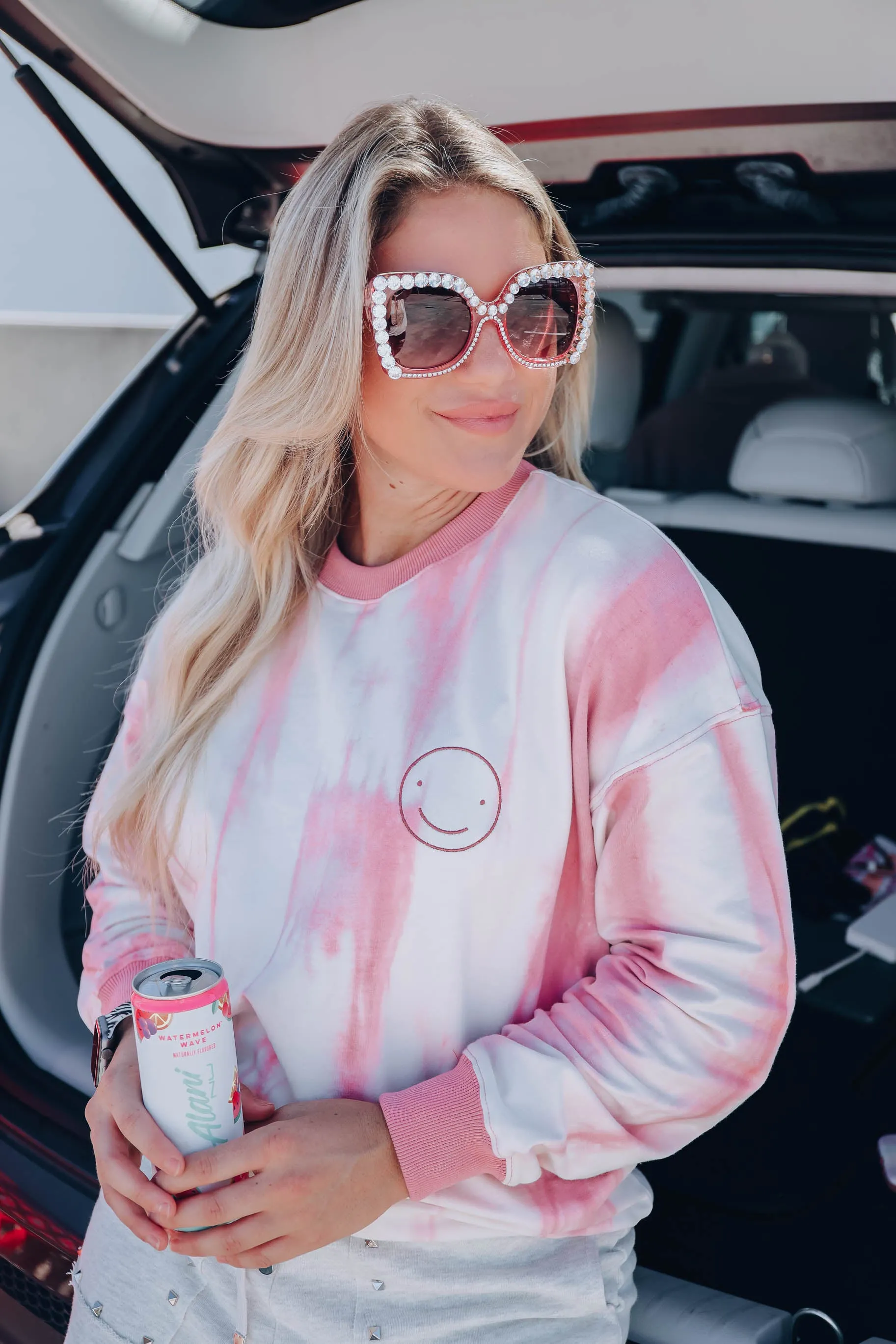 All the Smiles Tie-Dye Sweatshirt