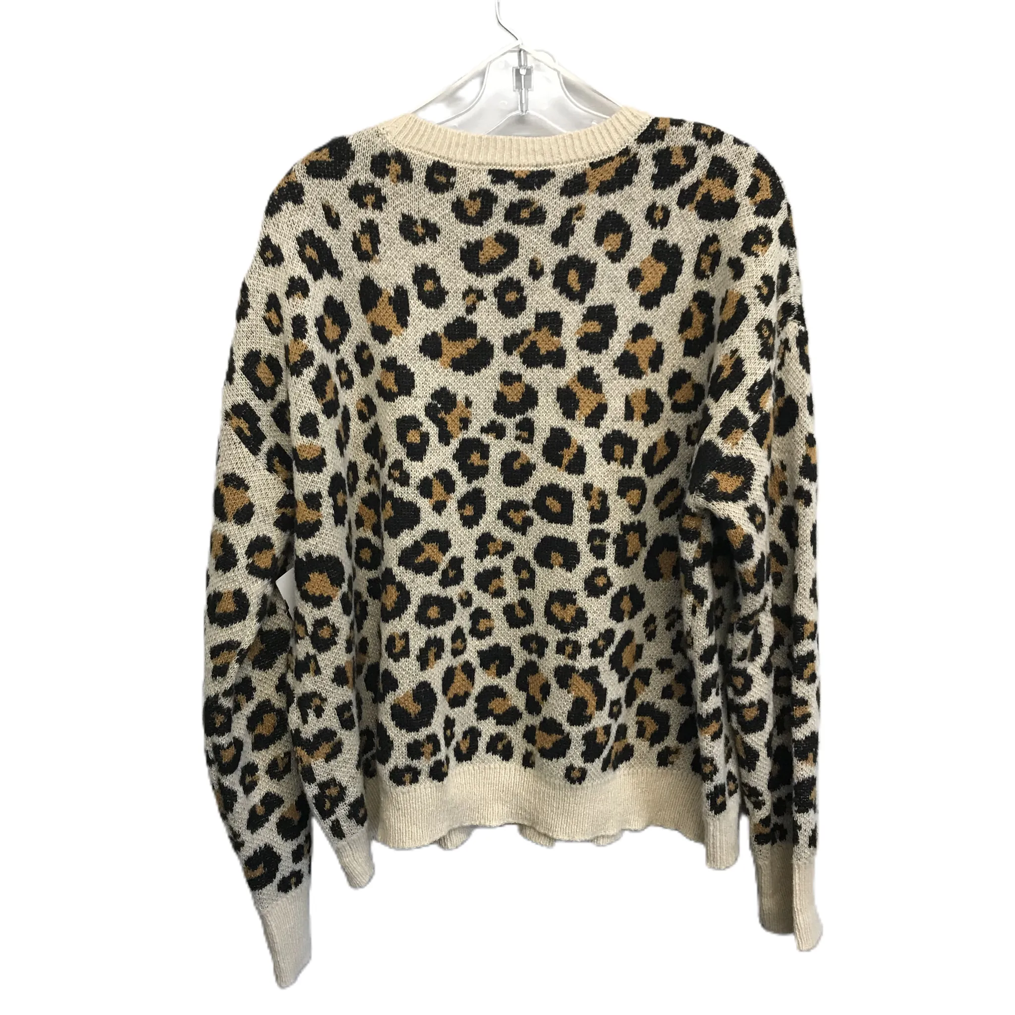 Animal Print Sweater By Knox Rose, Size: Xl