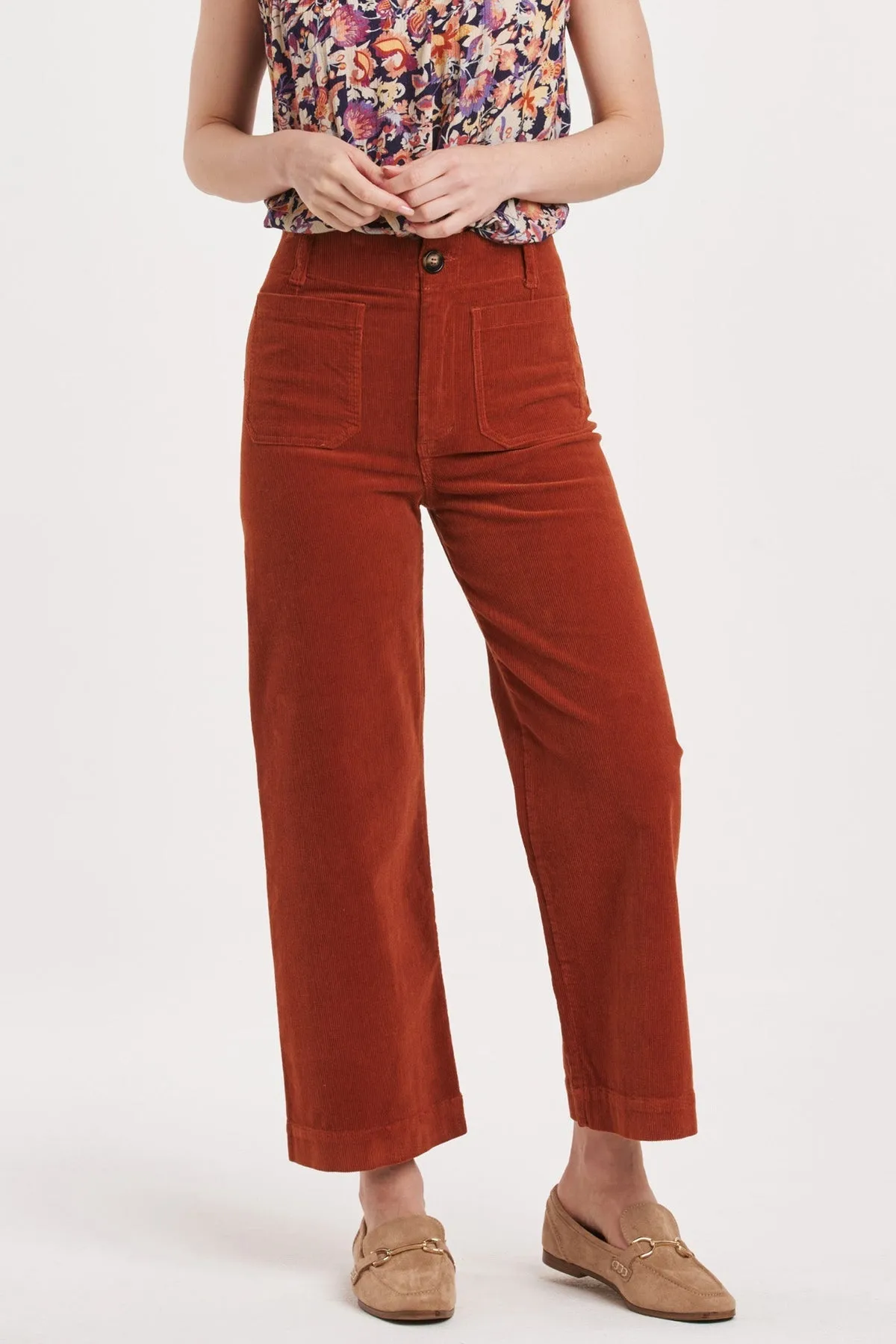 Another Love Analei Corduroy Pants- Roasted Pecan