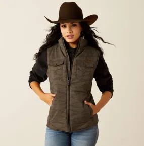 Ariat Women's Banyon Bark Grizzly Concealed Carry Quilted Vest 10052598