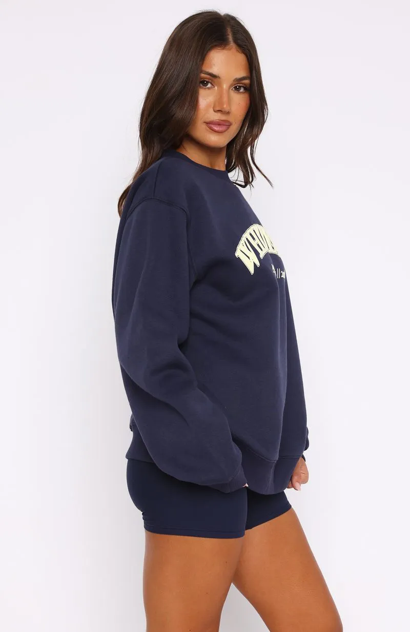 Athletics Era Oversized Sweater Navy