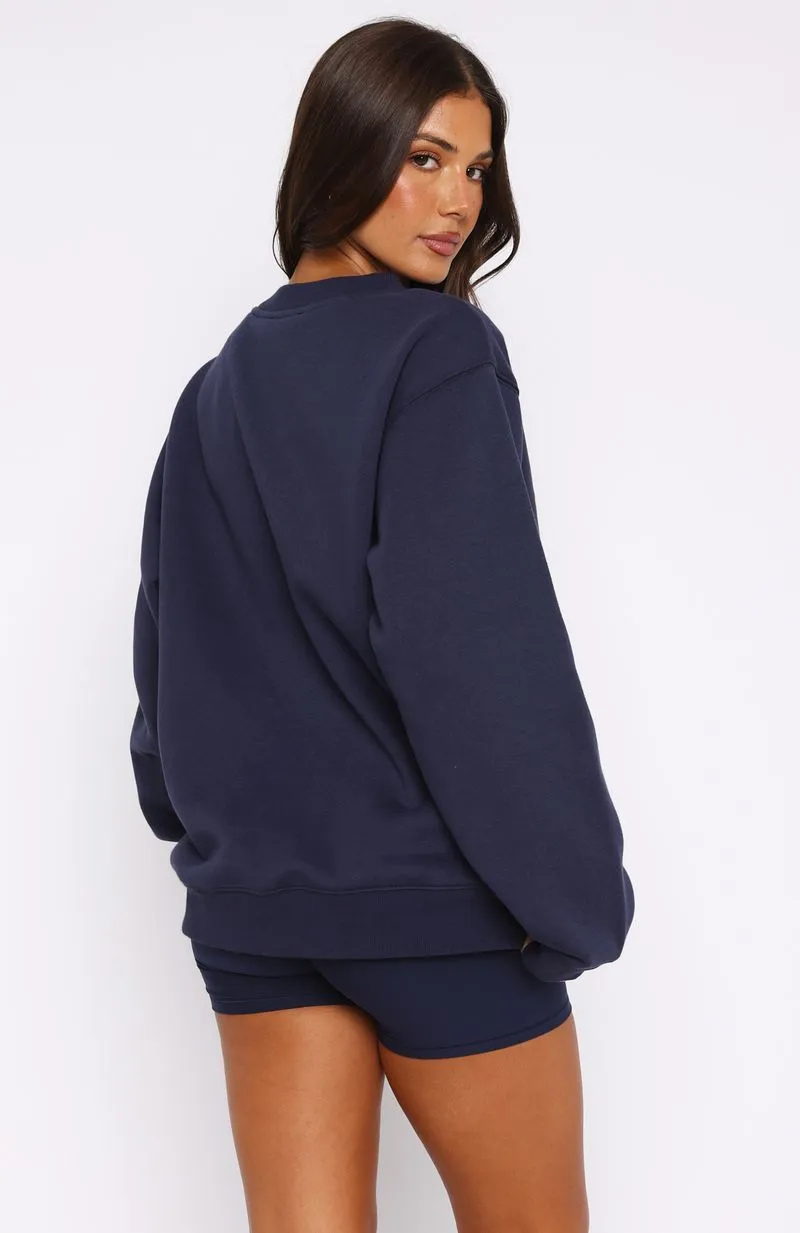 Athletics Era Oversized Sweater Navy