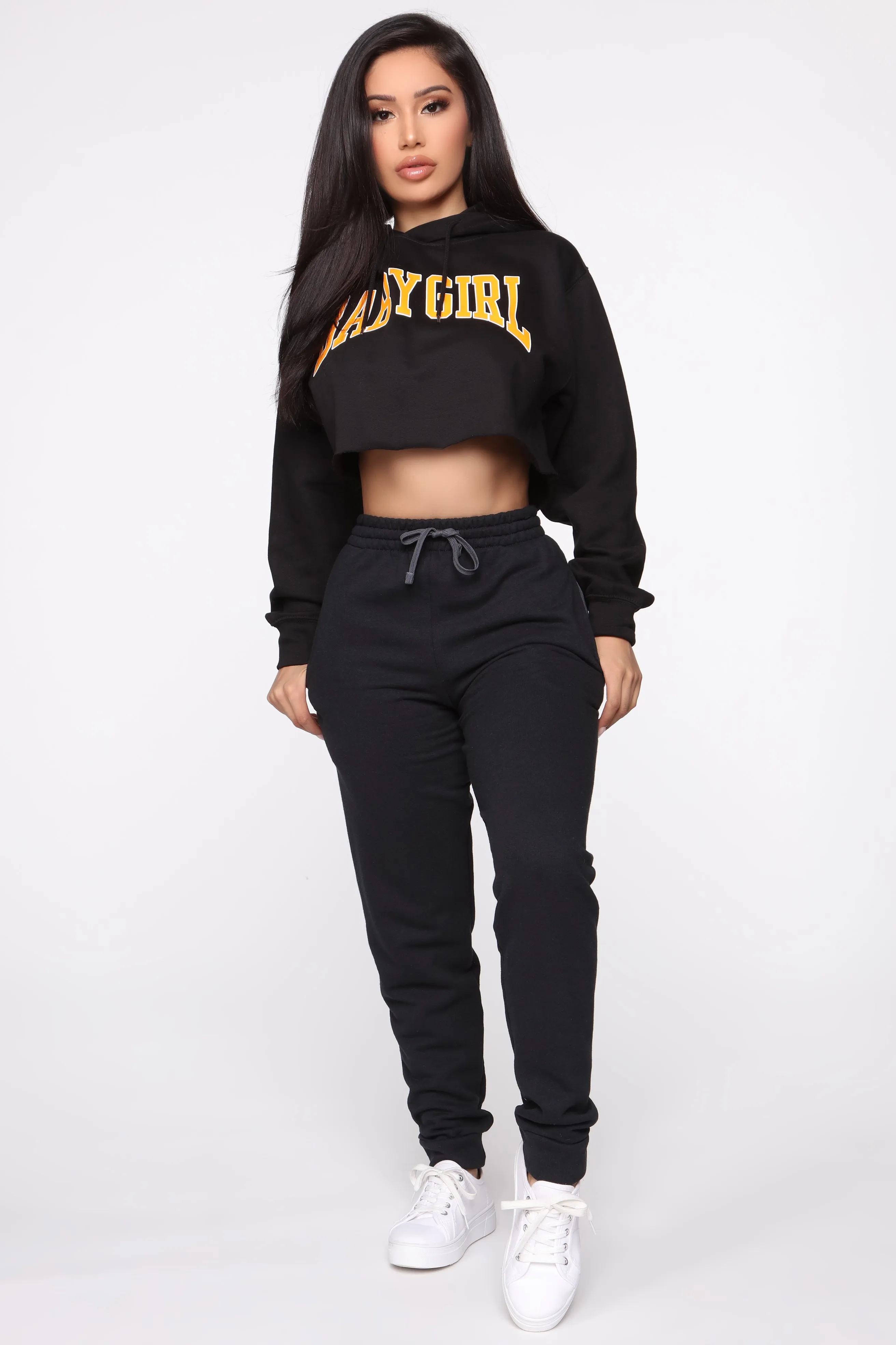 Baby Girl Sweatpants - Black