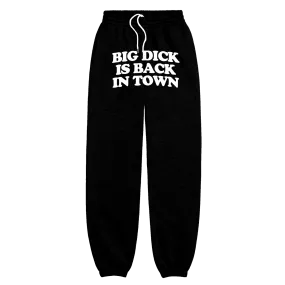 Back In Town Black Sweatpants