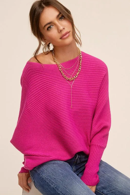 Baggy Look Dolman Sleeve Mae Sweater