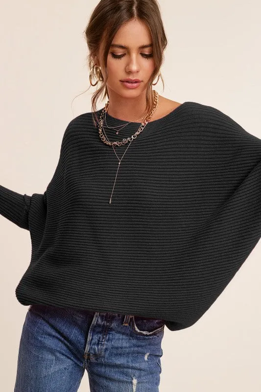 Baggy Look Dolman Sleeve Mae Sweater