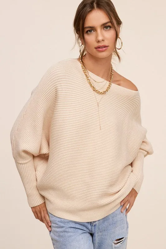 Baggy Look Dolman Sleeve Mae Sweater