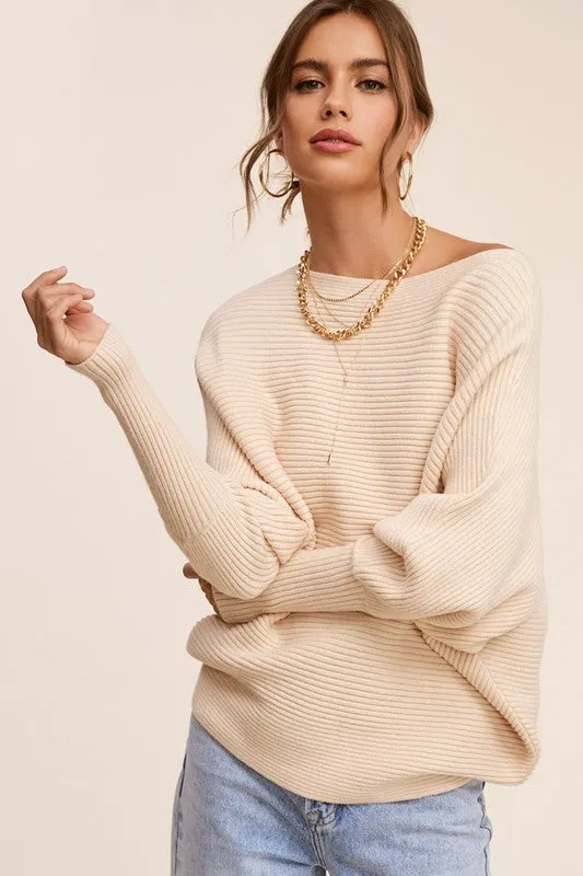 Baggy Look Dolman Sleeve Mae Sweater