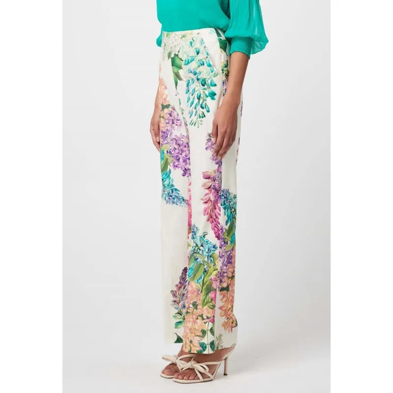 Bahia Linen Viscose Pant | Wisteria Alba