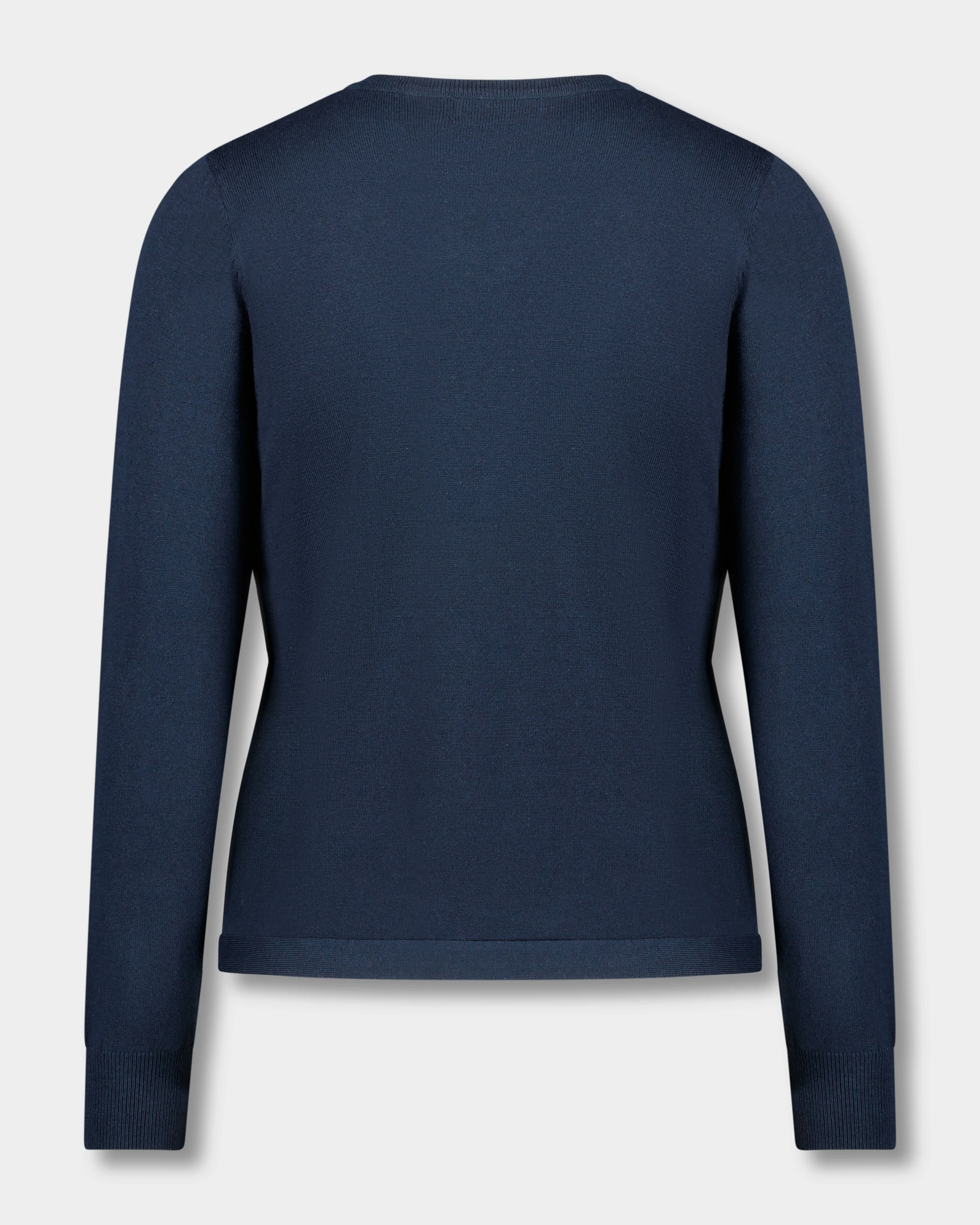 BASIC WRAP SWEATER-NAVY