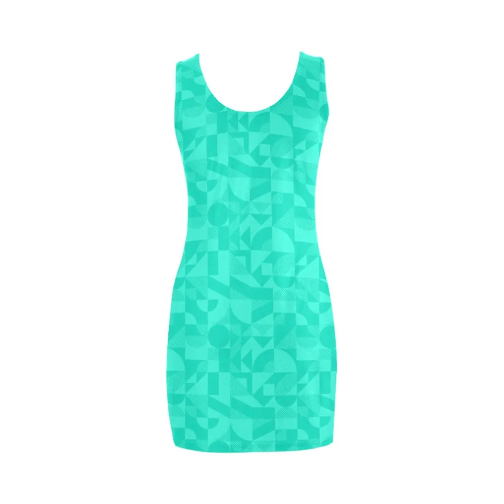 bauhaus mint print Medea Vest Dress