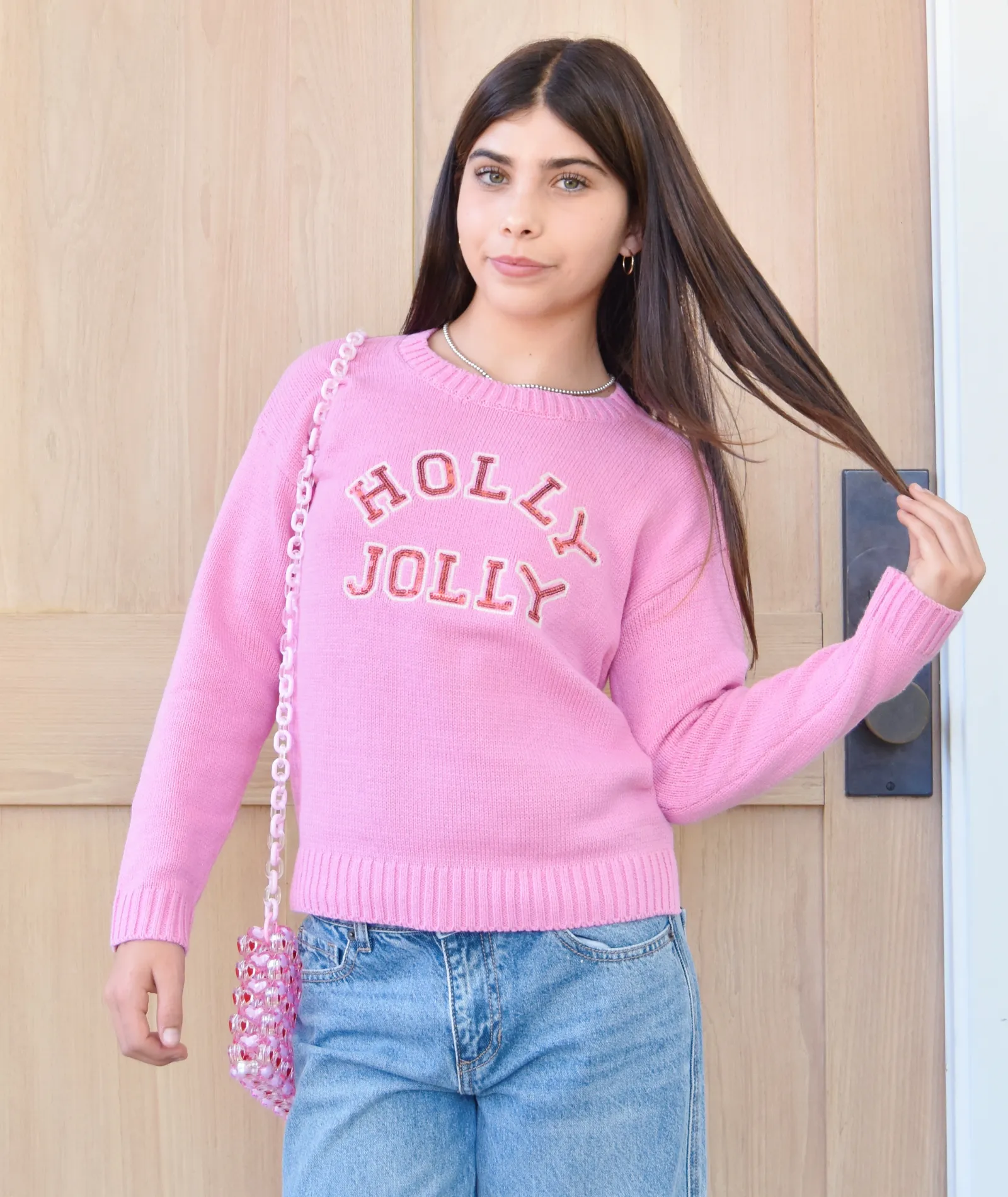 Beach Riot Girls Callie Sweater Holly Jolly