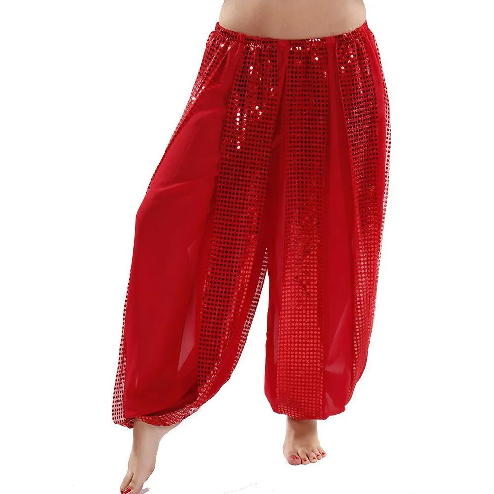 Belly Dance Sequined Harem Pants | B'ALINOLU SPARKLE