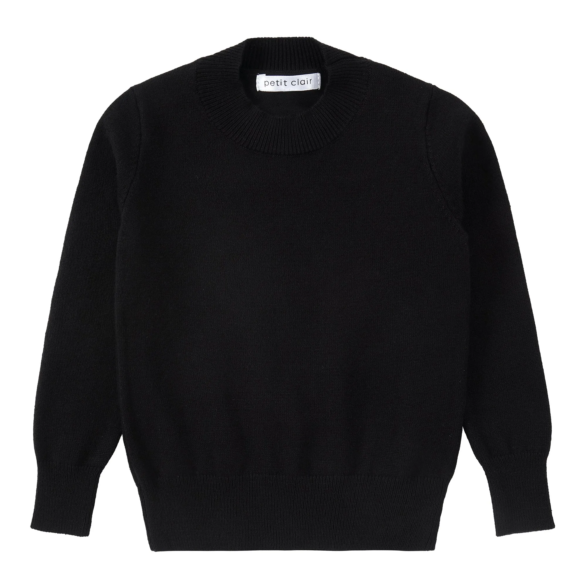 Black Mock Neck Sweater