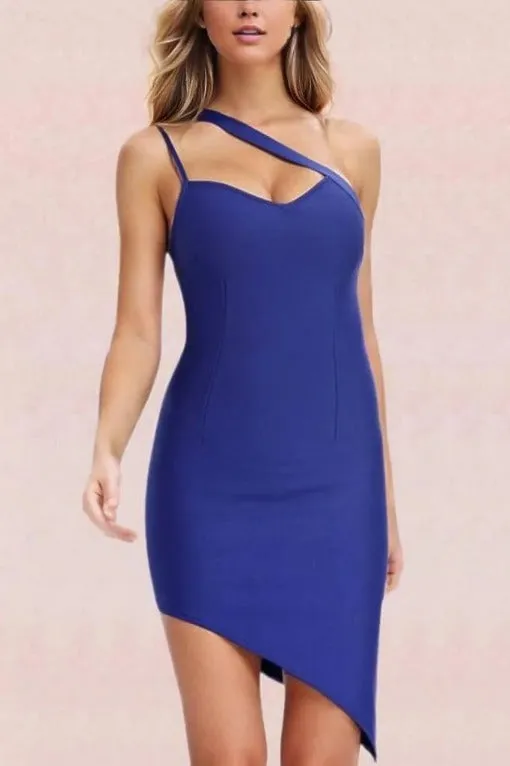 Caitlin Bandage Dress - Navy Blue