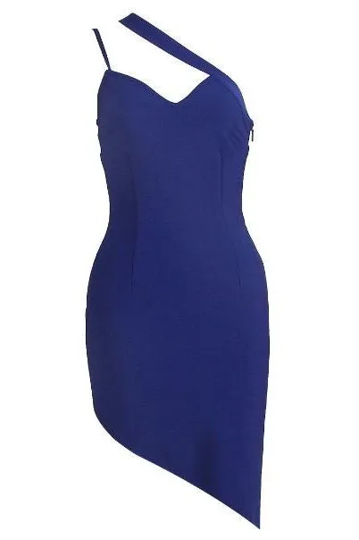 Caitlin Bandage Dress - Navy Blue