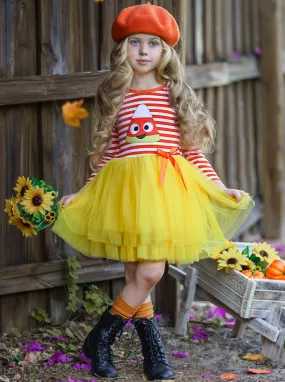 Candy Corn Kisses Tutu Dress