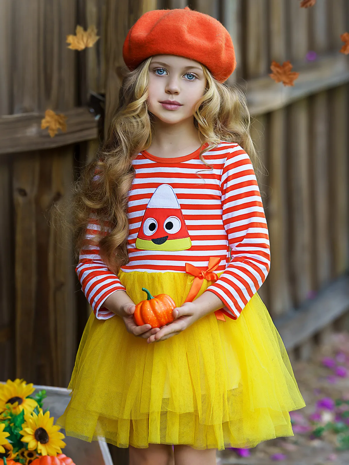 Candy Corn Kisses Tutu Dress