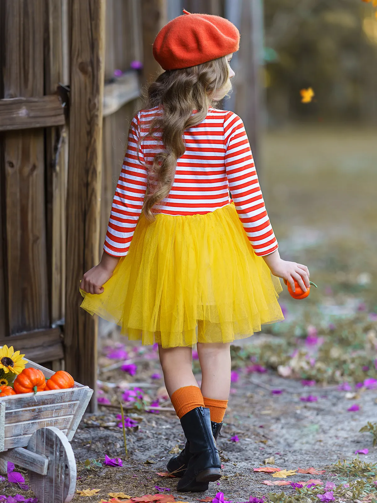 Candy Corn Kisses Tutu Dress