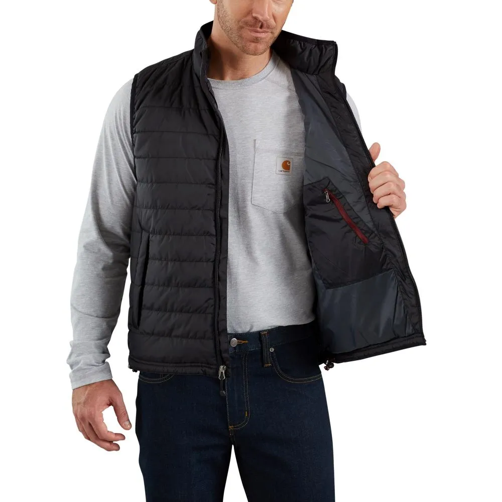 'Carhartt' Men's Rain Defender Lightweight Insulated Gilliam Vest - Black