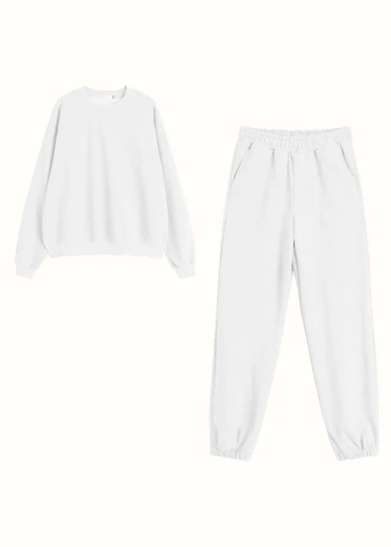 Casual And Elegant sweatshirt   sweatpants set