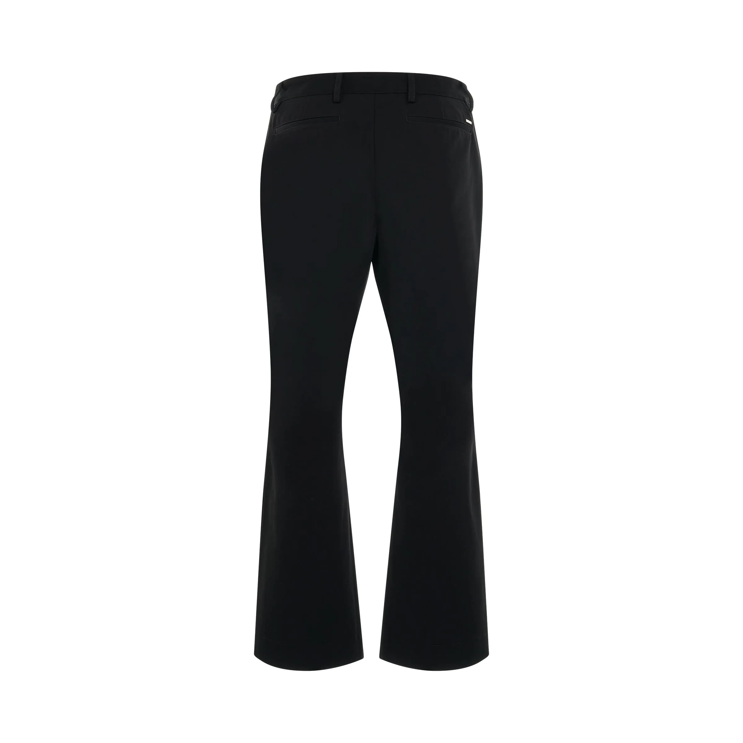 Chino Kick Flare Pants in Black