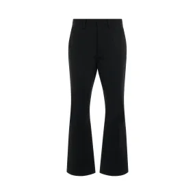 Chino Kick Flare Pants in Black