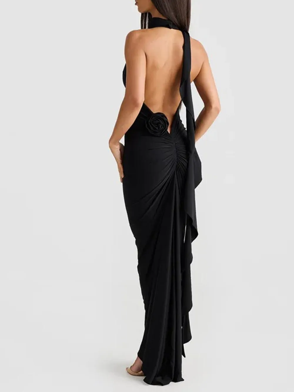 Chloe Backless Bodycon Maxi Dress