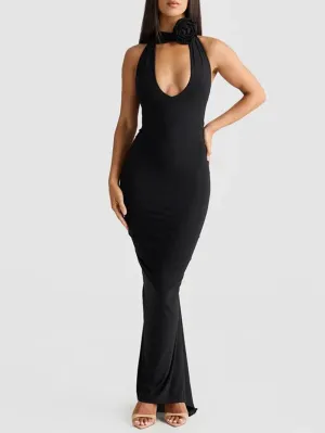 Chloe Backless Bodycon Maxi Dress