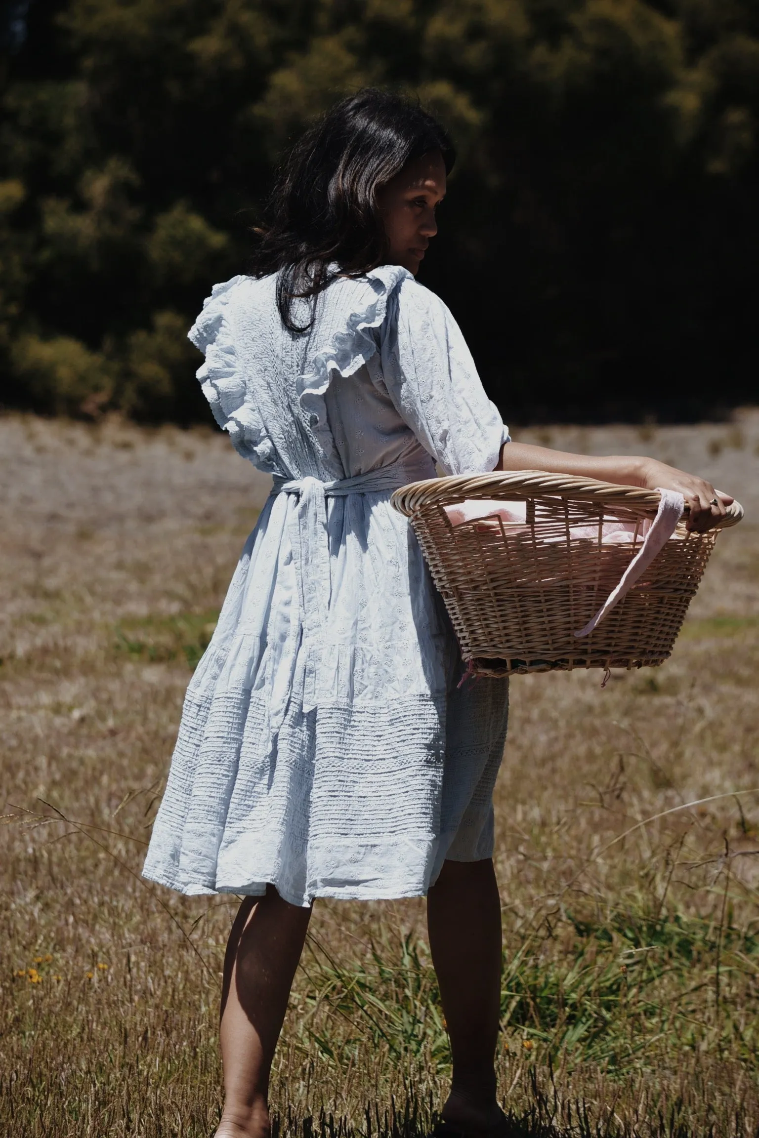 CLEMENTINE BUTTON DOWN DRESS BABY BLUE