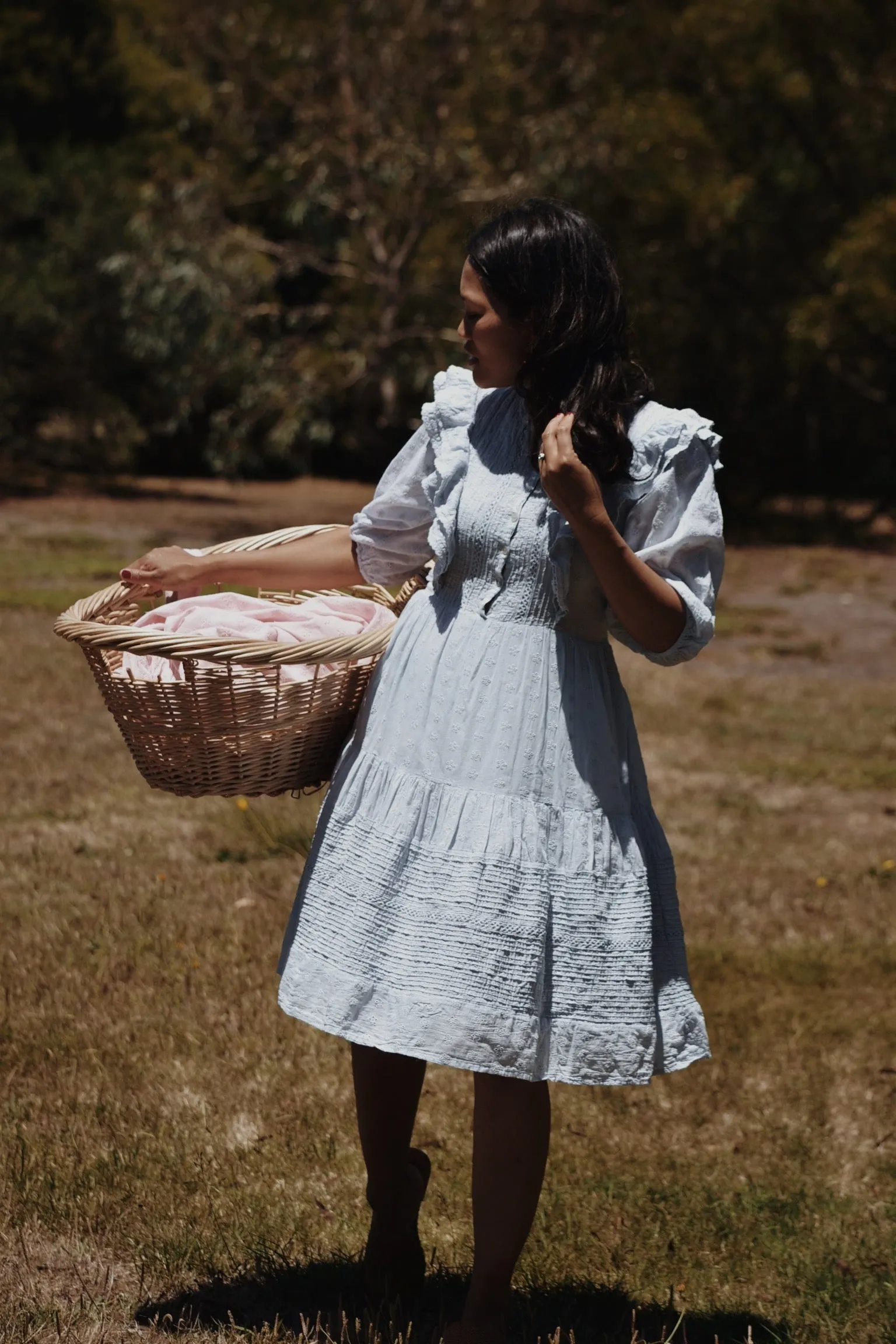 CLEMENTINE BUTTON DOWN DRESS BABY BLUE