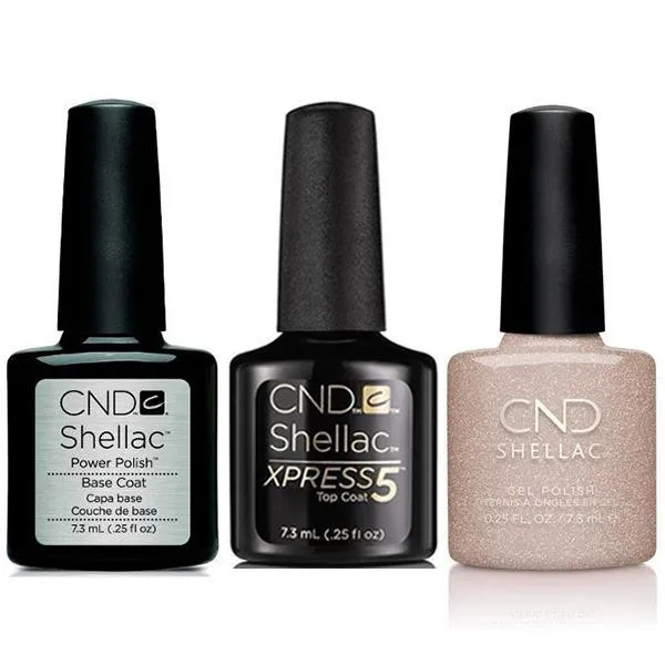 CND - Shellac Xpress5 Combo - Base, Top & Bellini (0.25 oz)