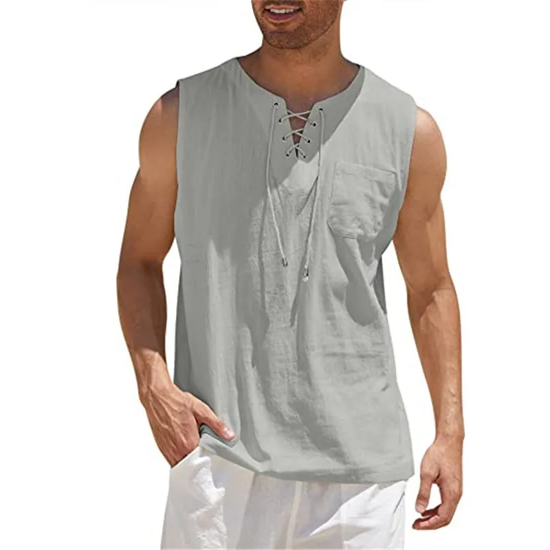 Collar Vest Tie Tank