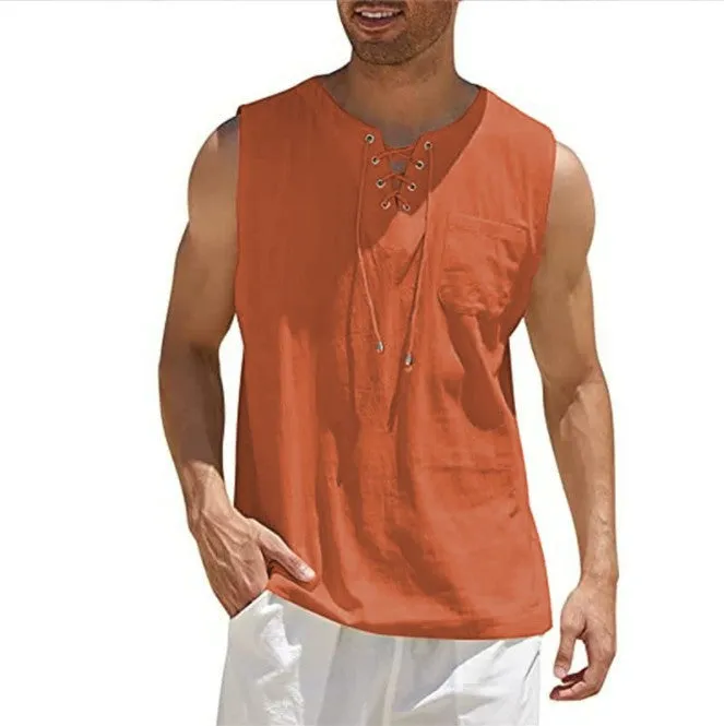 Collar Vest Tie Tank