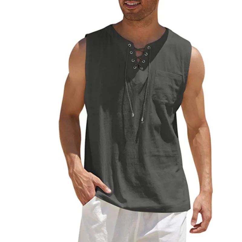 Collar Vest Tie Tank