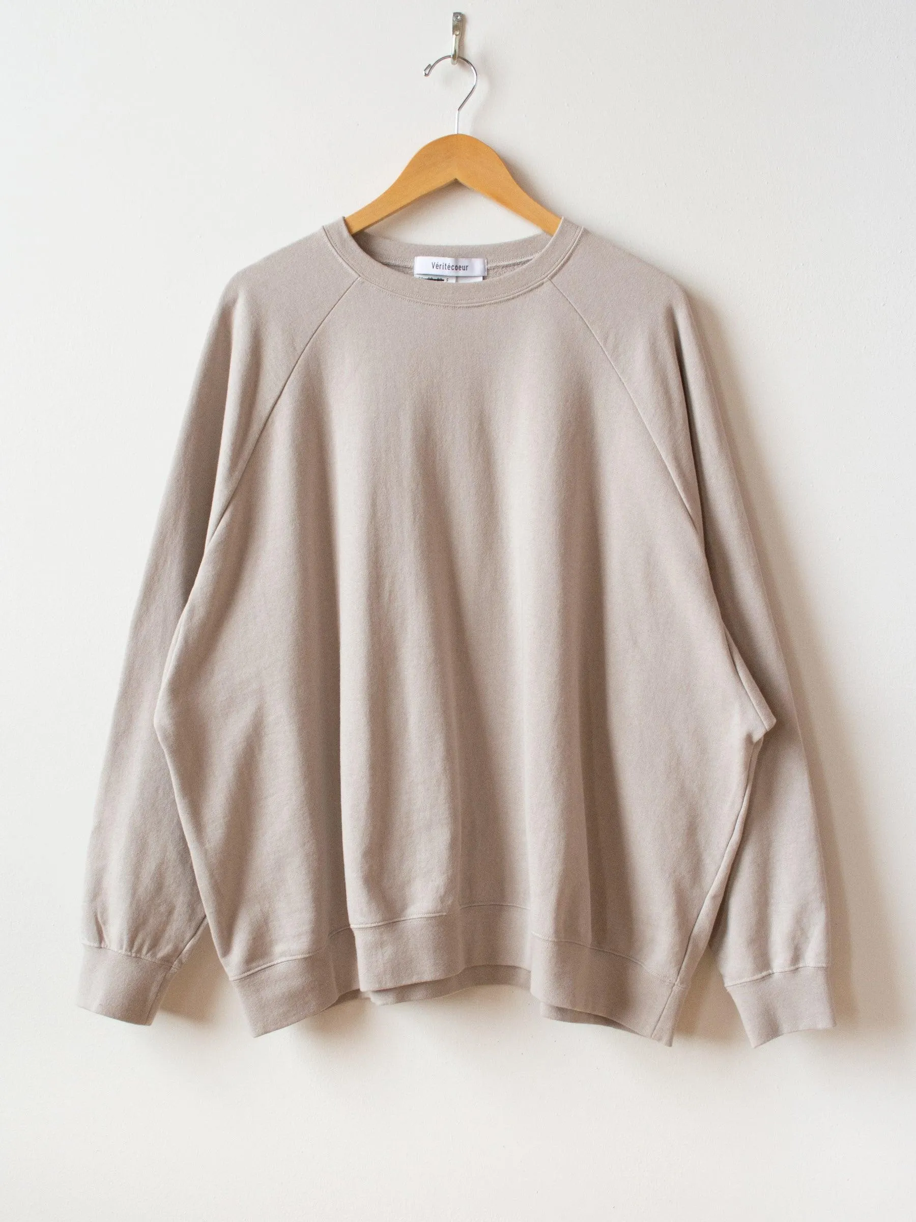 Cotton Big Sweatshirt - Beige