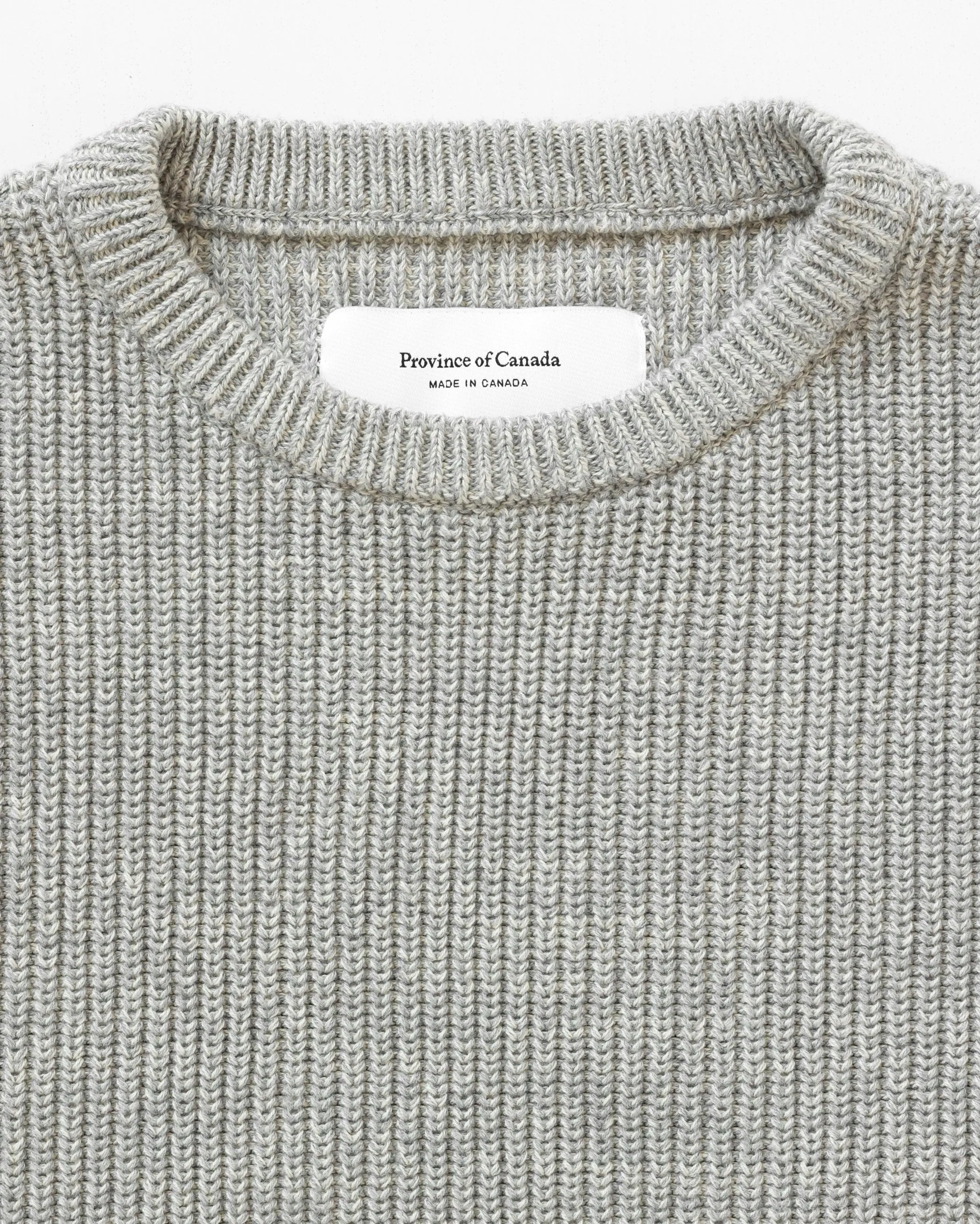 Cotton Knit Sweater Heather Grey - Unisex