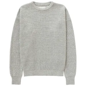 Cotton Knit Sweater Heather Grey - Unisex