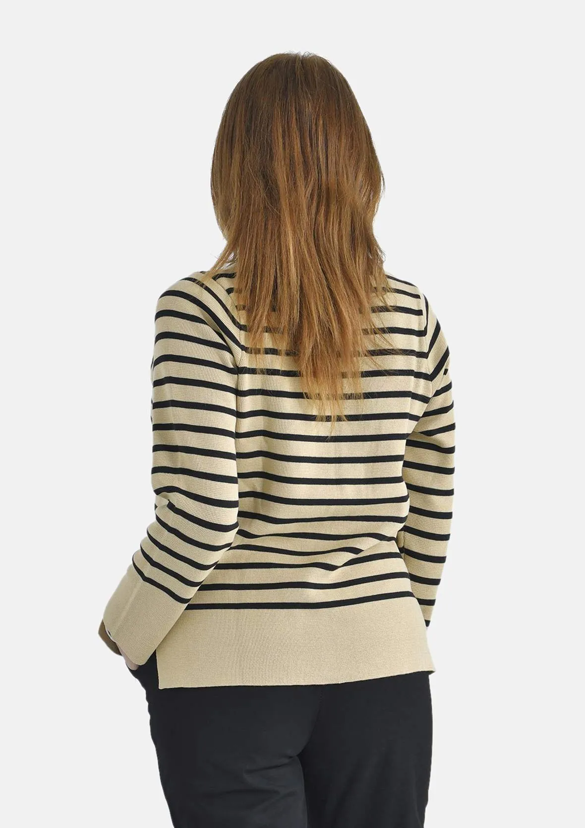 Cotton Rich Breton Knit Jumper