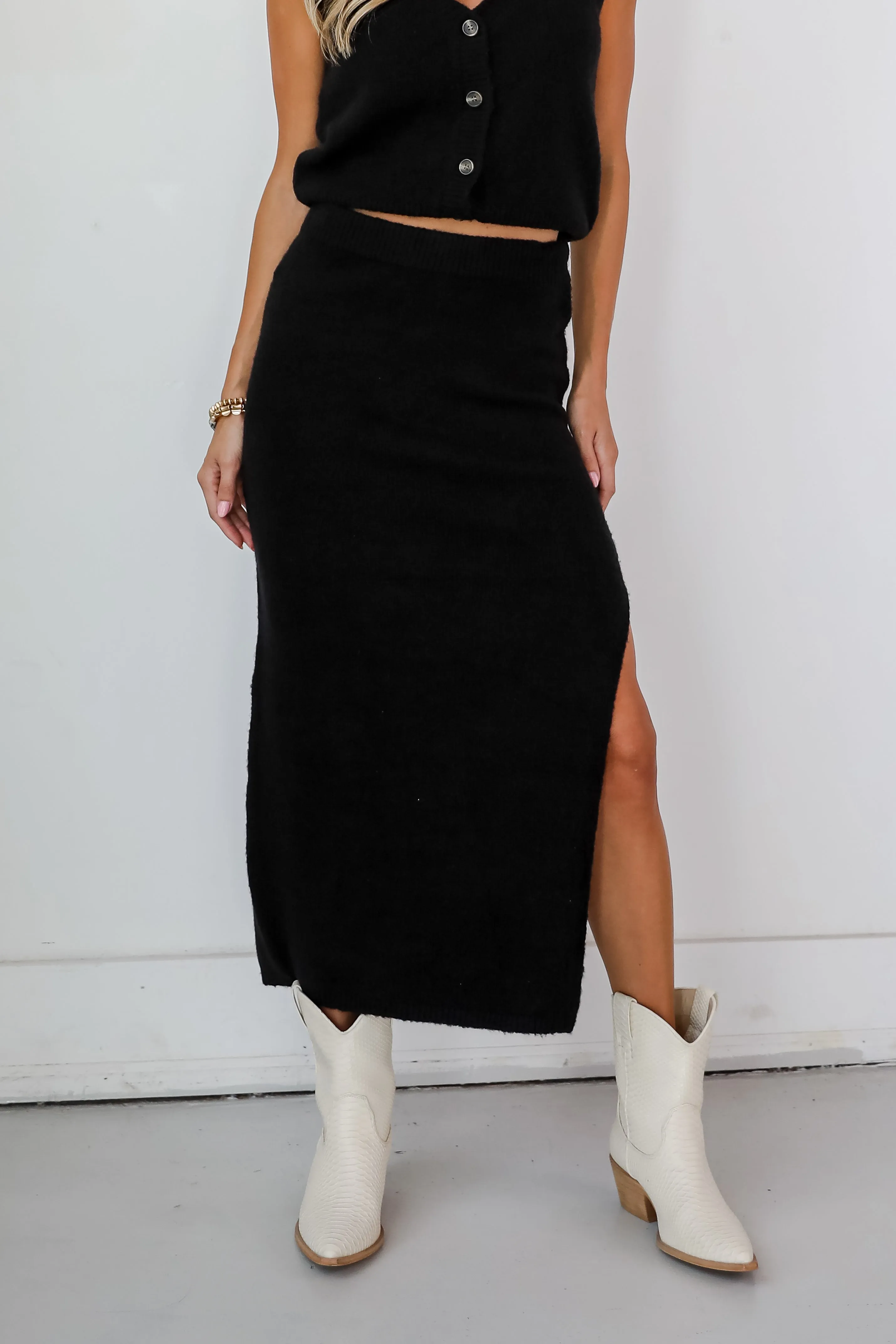 Cozy Choice Sweater Maxi Skirt - DOORBUSTER